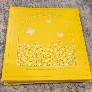 Yellow Floral Vintage Scrapbook
